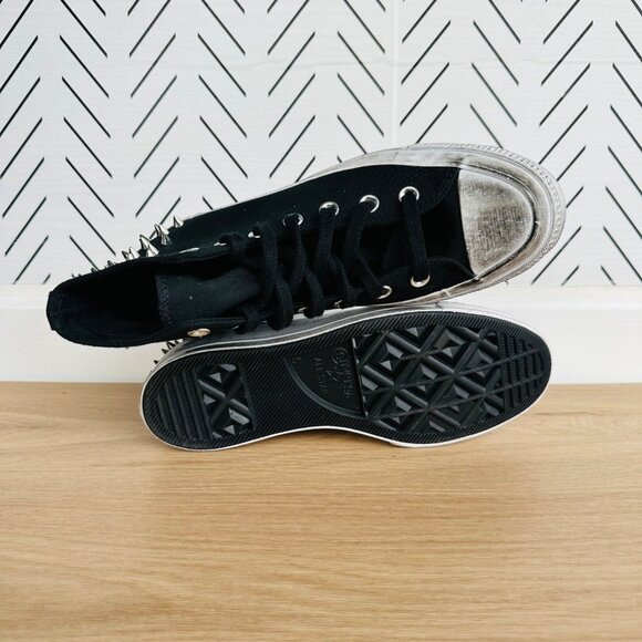 ❤️Rare Converse Chuck 70 Hi Womens Shoes Sz 5 Studded Sneaker Edge Punk A07207C - Picture 8 of 13